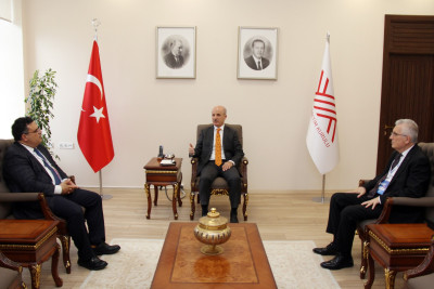 The President of YÖDAK, Professor Dr. Aykut Hocanın, met with the President of YÖK, Professor Dr. Erol Özvar, and the President of YÖKAK, Professor Dr. Kocabıça